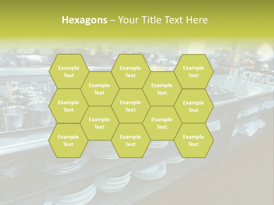 Kitchen In The Restaurant PowerPoint Template