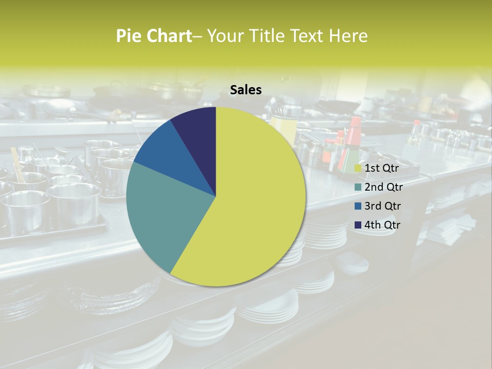 Kitchen In The Restaurant PowerPoint Template