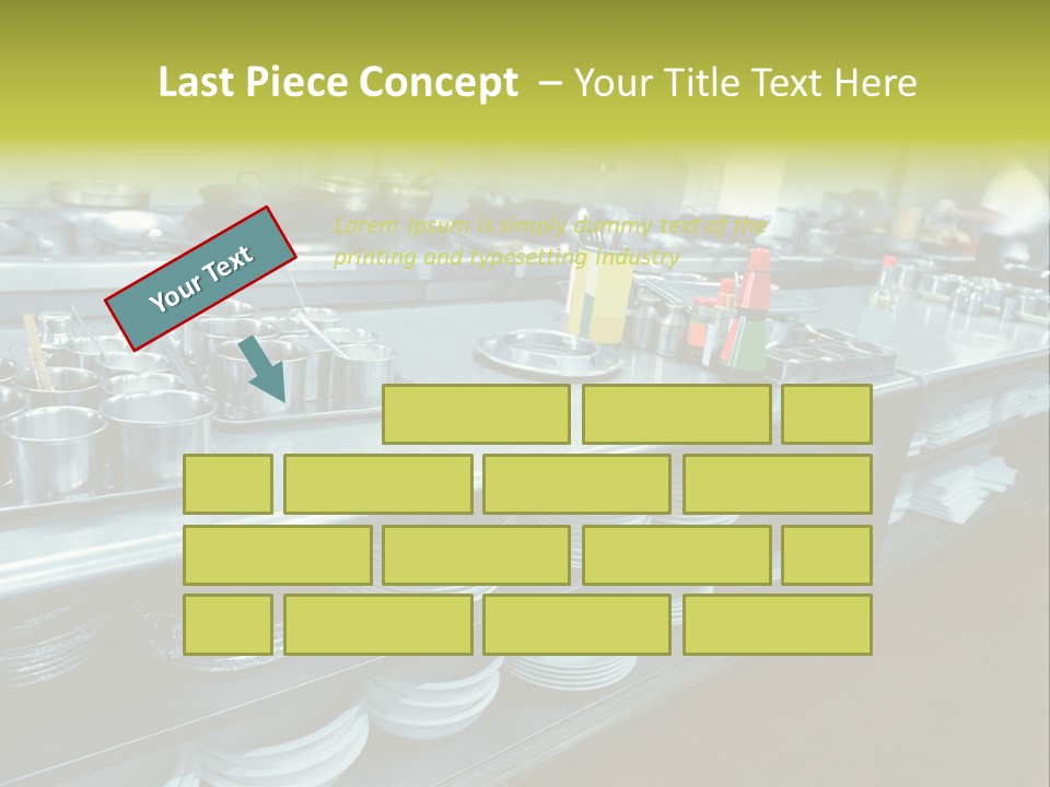 Kitchen In The Restaurant PowerPoint Template