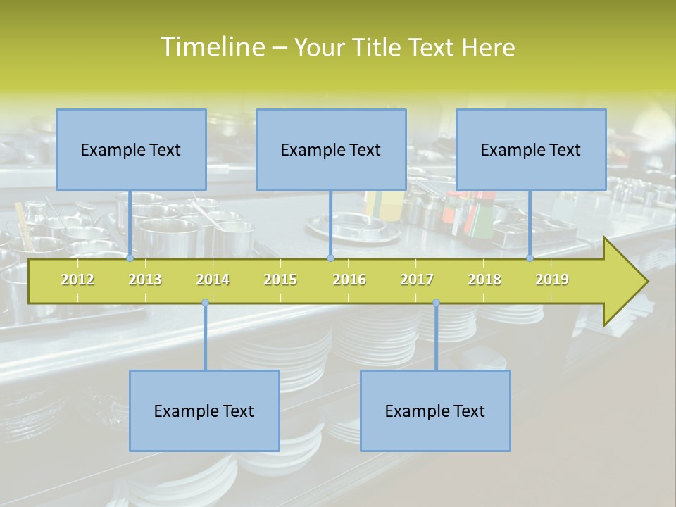 Kitchen In The Restaurant PowerPoint Template