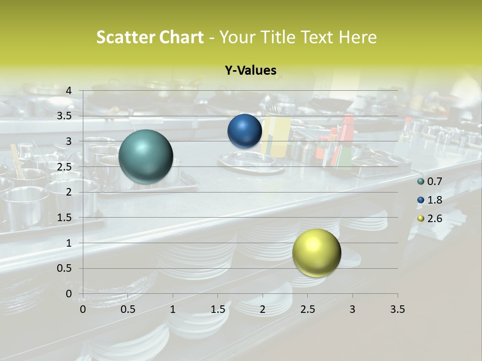 Kitchen In The Restaurant PowerPoint Template