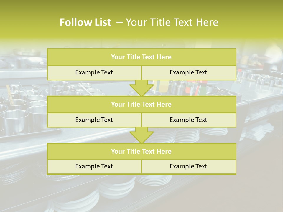 Kitchen In The Restaurant PowerPoint Template
