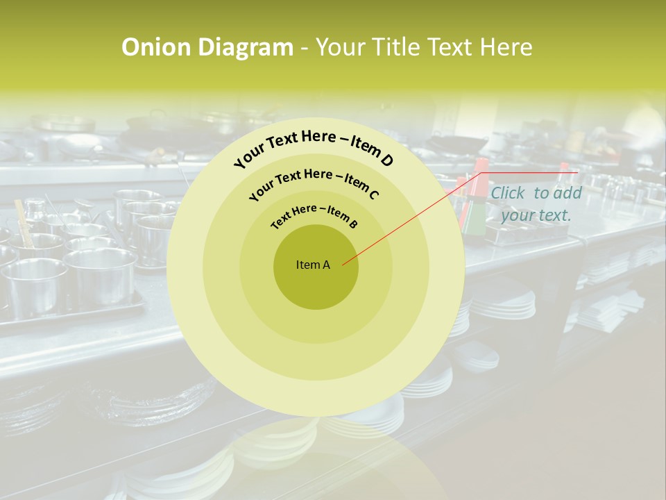 Kitchen In The Restaurant PowerPoint Template