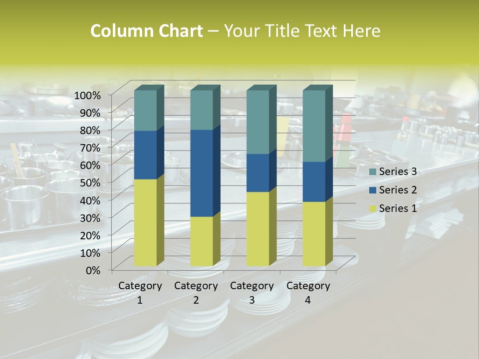 Kitchen In The Restaurant PowerPoint Template