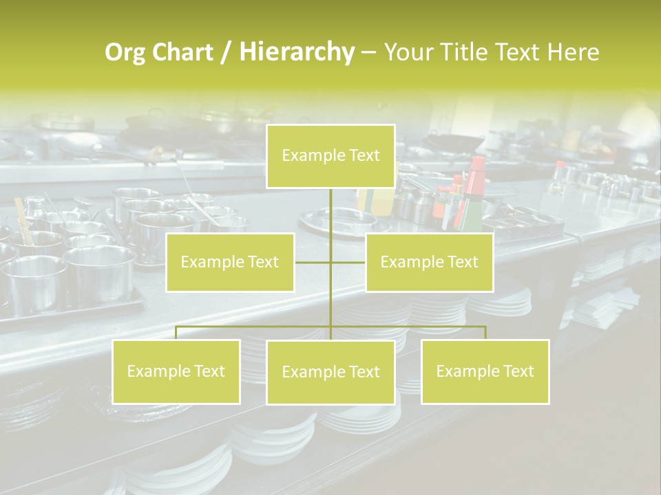 Kitchen In The Restaurant PowerPoint Template