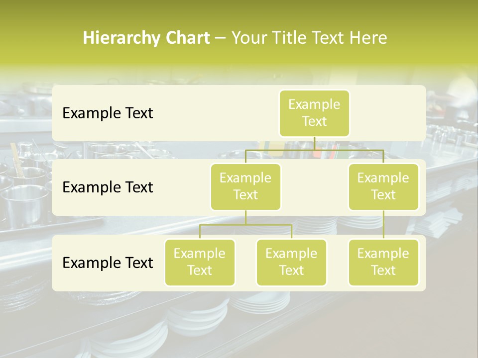 Kitchen In The Restaurant PowerPoint Template