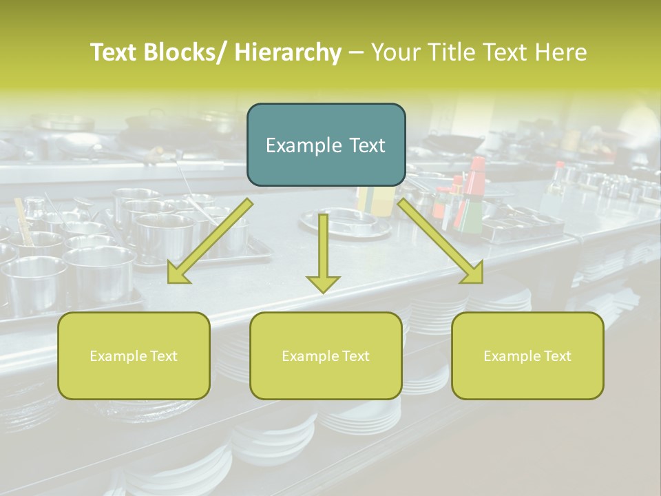 Kitchen In The Restaurant PowerPoint Template