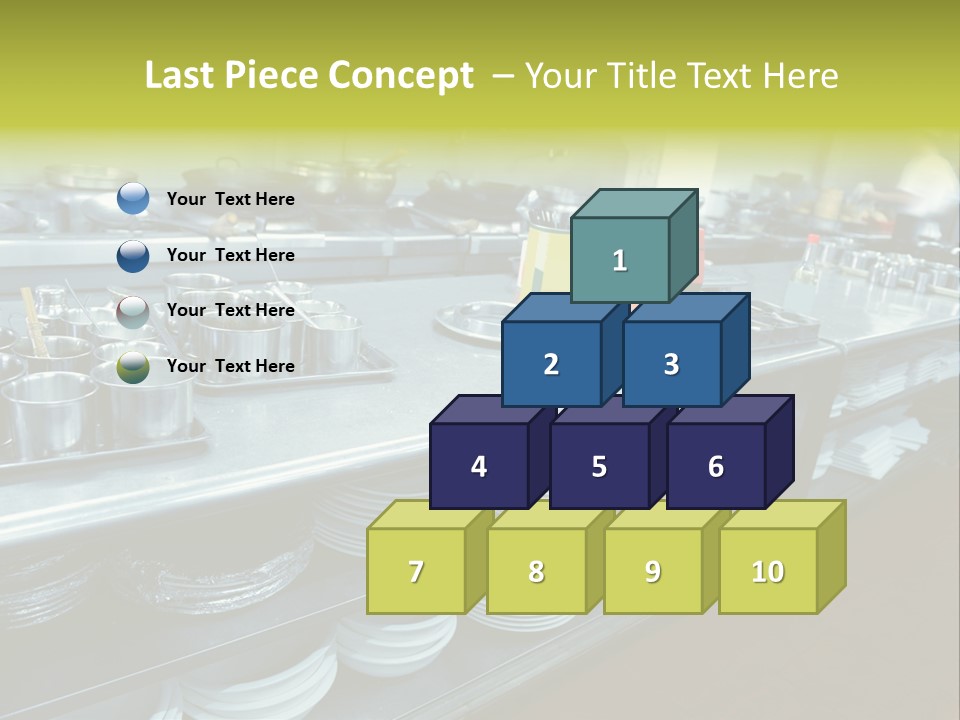 Kitchen In The Restaurant PowerPoint Template