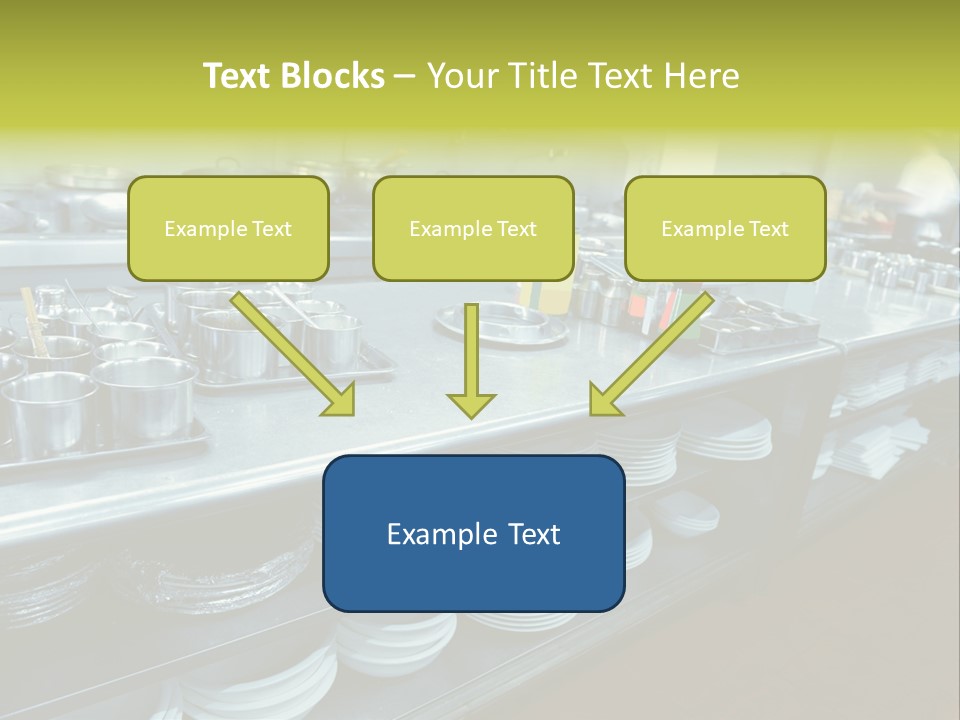 Kitchen In The Restaurant PowerPoint Template