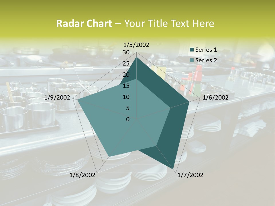 Kitchen In The Restaurant PowerPoint Template