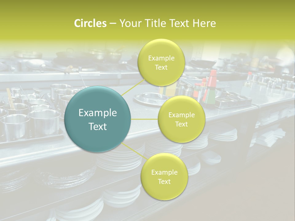 Kitchen In The Restaurant PowerPoint Template