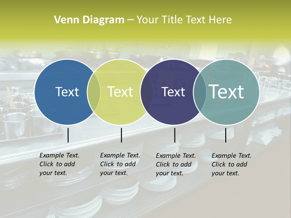 Kitchen In The Restaurant PowerPoint Template