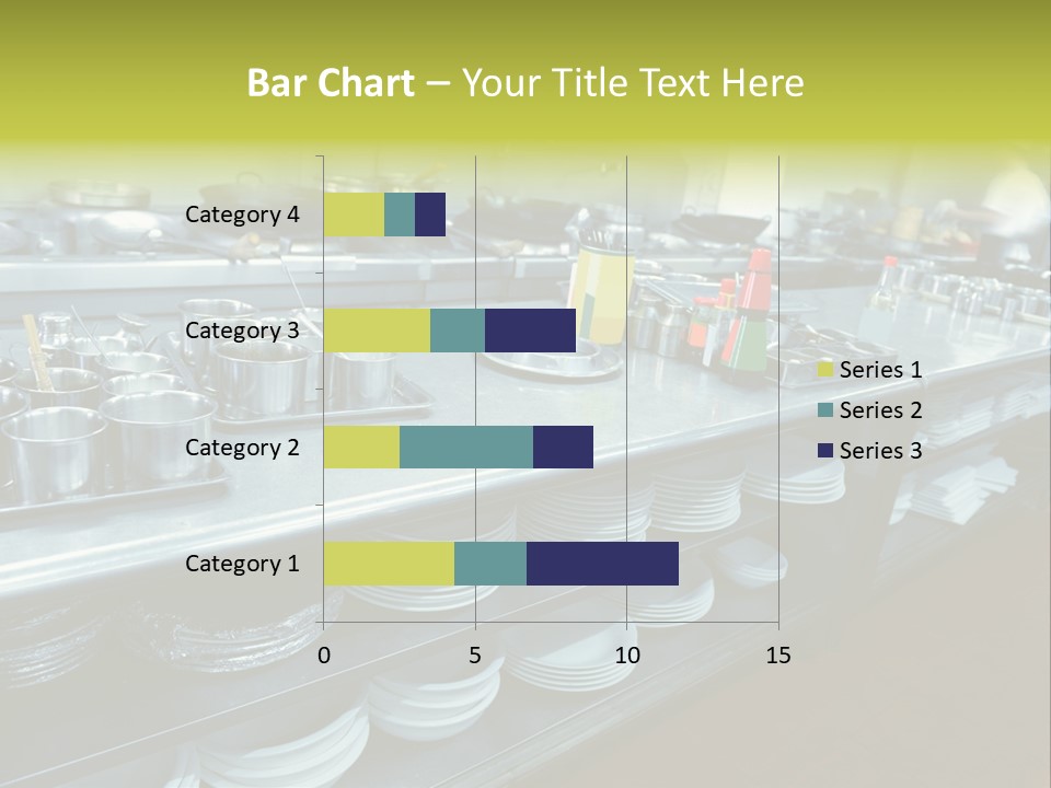 Kitchen In The Restaurant PowerPoint Template
