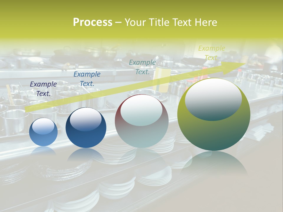 Kitchen In The Restaurant PowerPoint Template