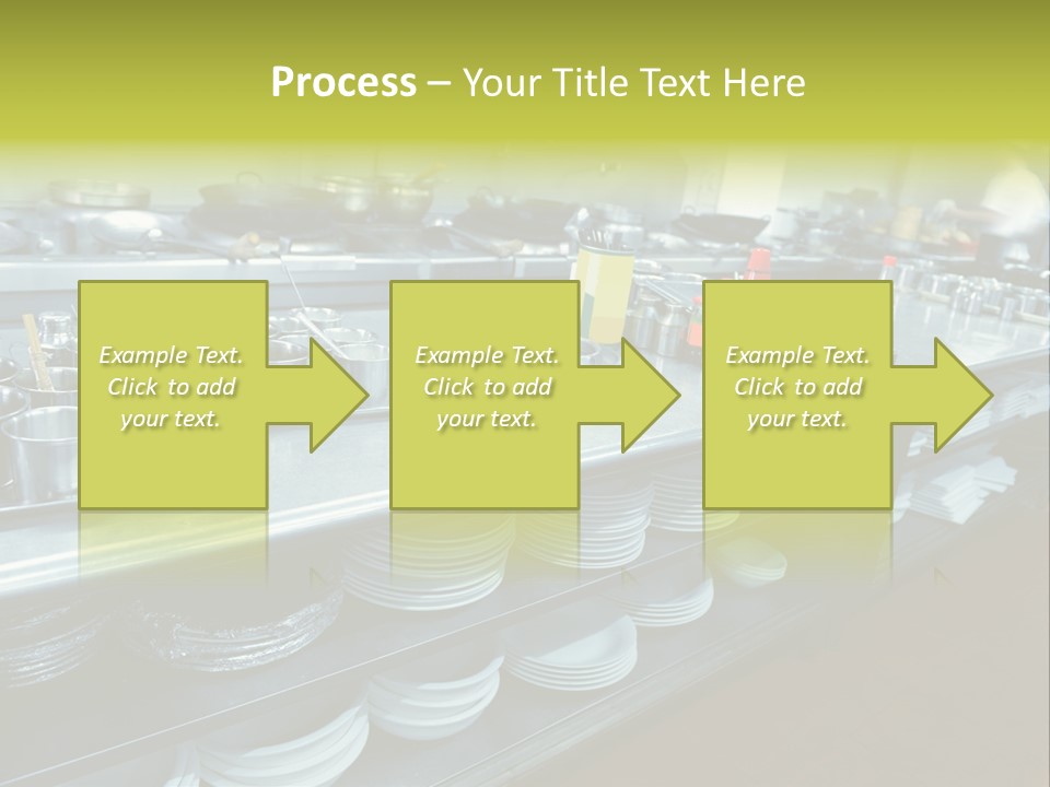 Kitchen In The Restaurant PowerPoint Template