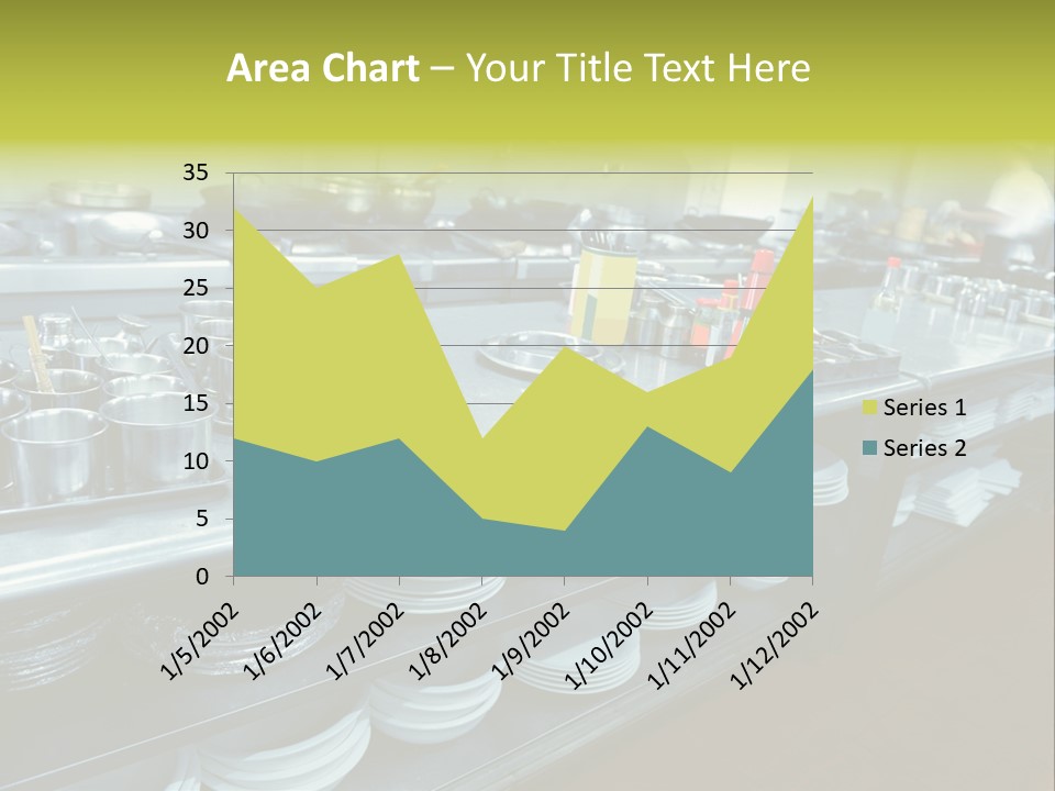 Kitchen In The Restaurant PowerPoint Template