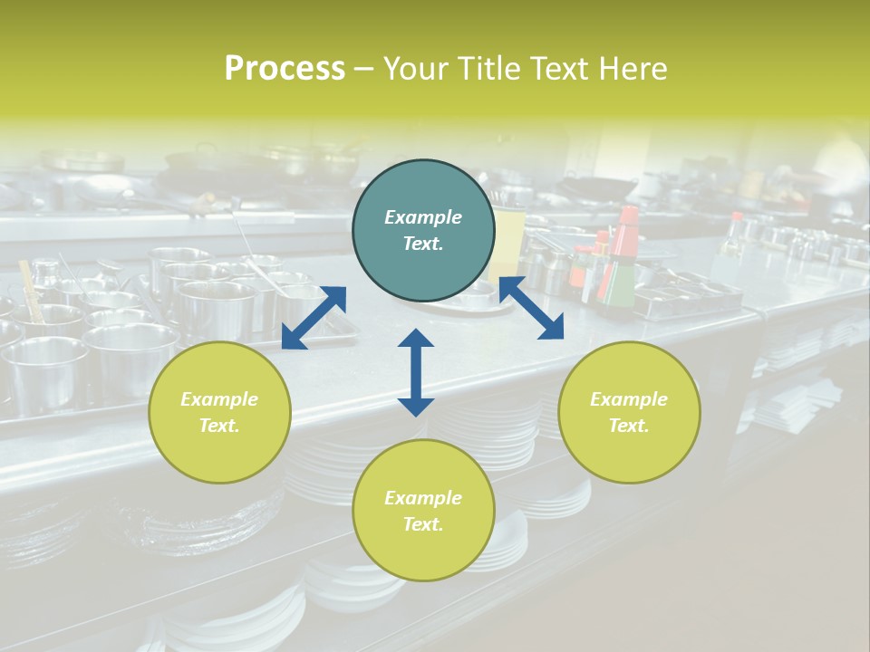 Kitchen In The Restaurant PowerPoint Template