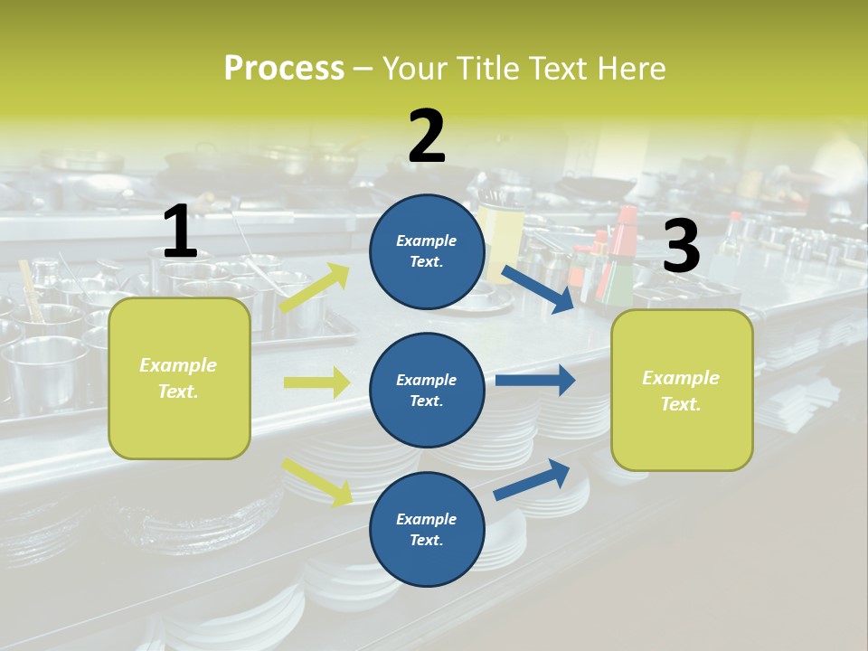 Kitchen In The Restaurant PowerPoint Template