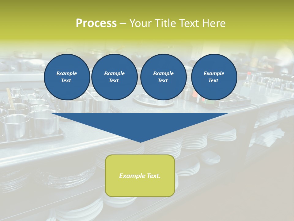 Kitchen In The Restaurant PowerPoint Template