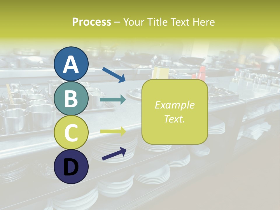 Kitchen In The Restaurant PowerPoint Template