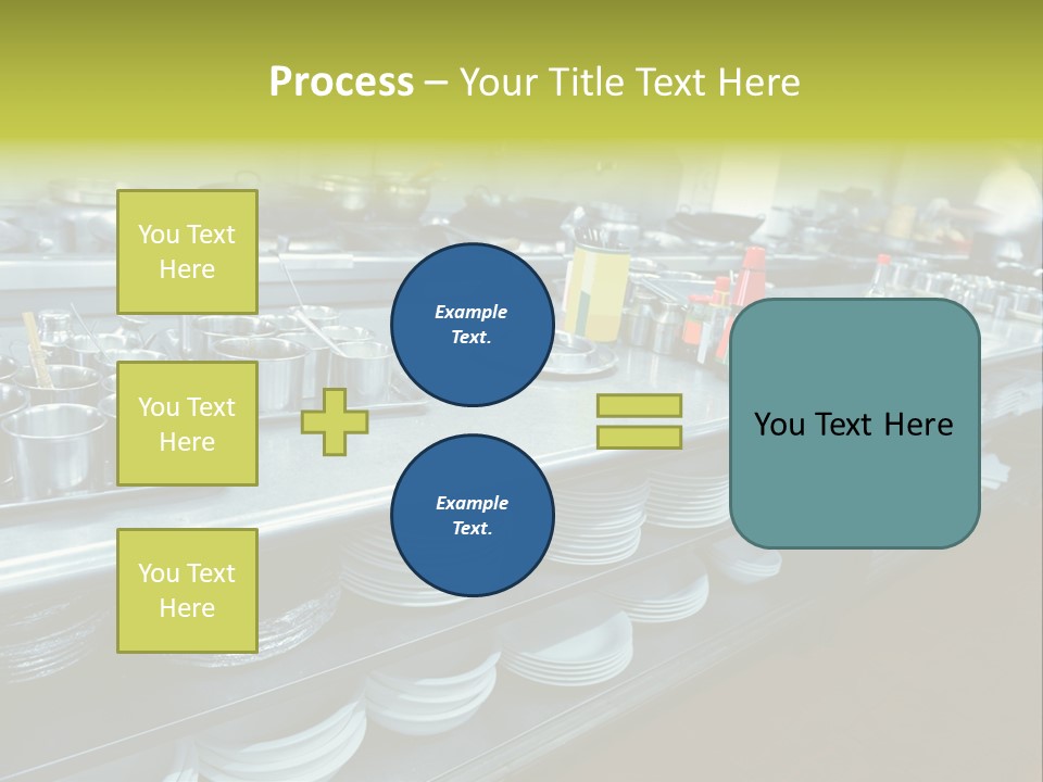 Kitchen In The Restaurant PowerPoint Template