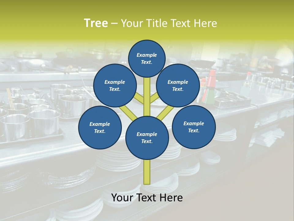 Kitchen In The Restaurant PowerPoint Template