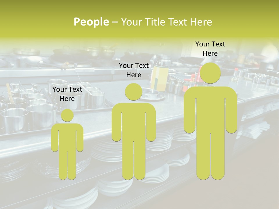 Kitchen In The Restaurant PowerPoint Template