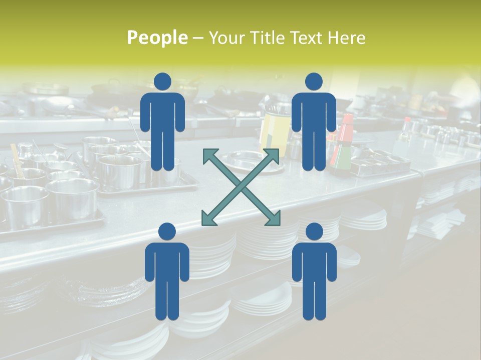 Kitchen In The Restaurant PowerPoint Template