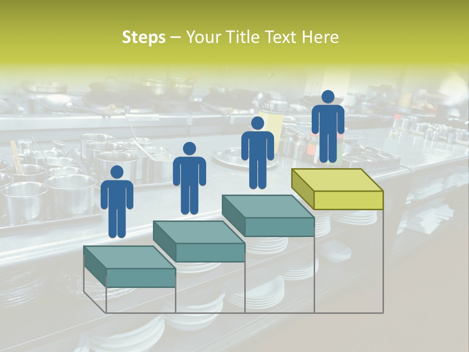 Kitchen In The Restaurant PowerPoint Template