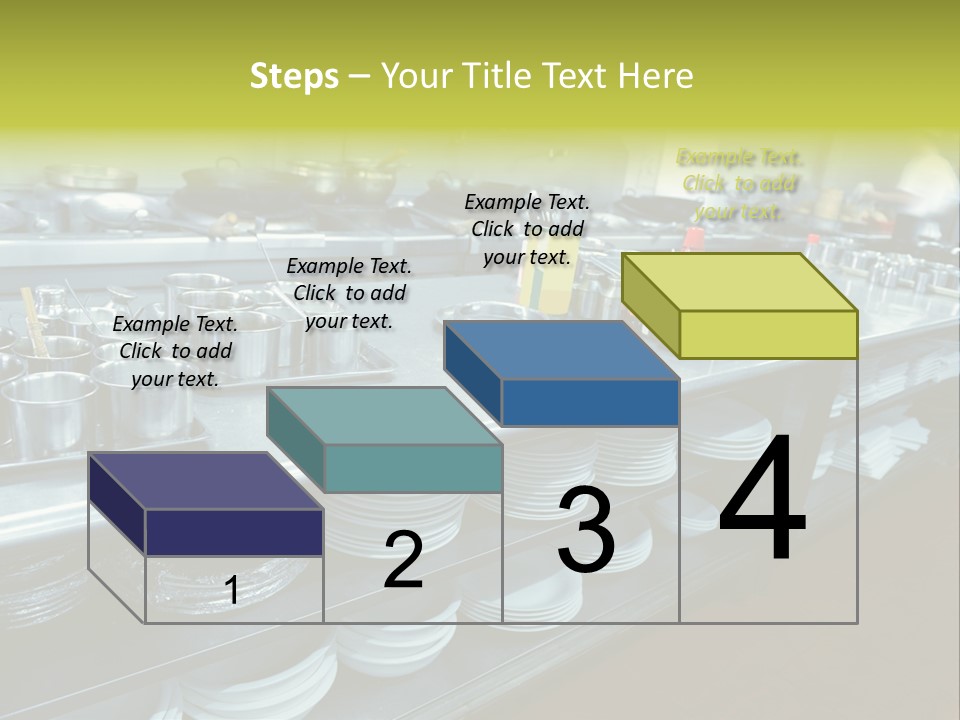 Kitchen In The Restaurant PowerPoint Template