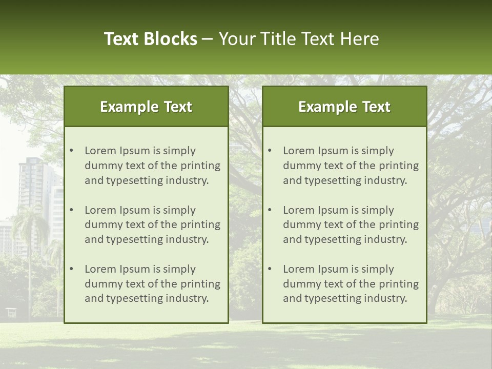 Central Park - New York City Park PowerPoint Template