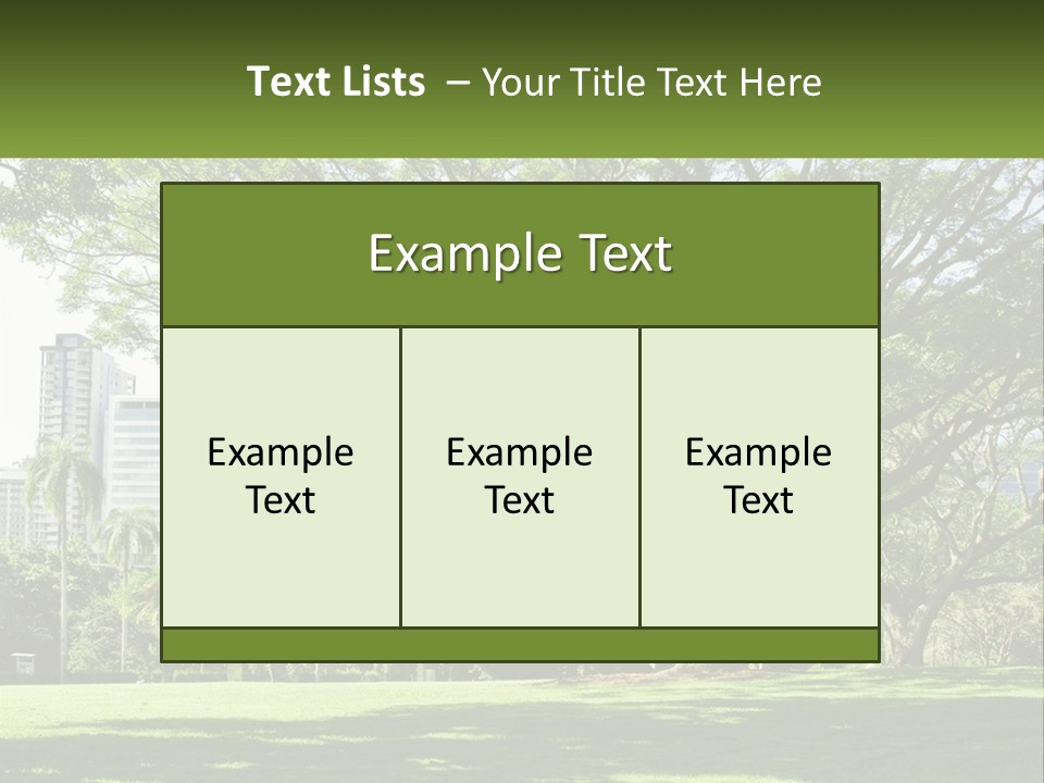 Central Park - New York City Park PowerPoint Template