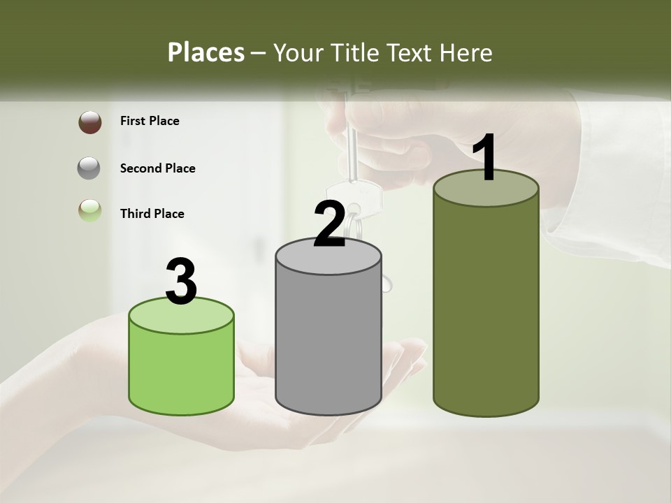 Handing Over The Keys To The Apartment PowerPoint Template