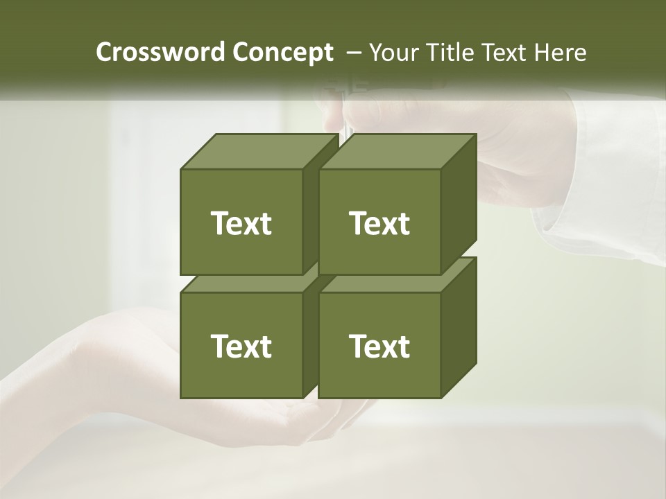 Handing Over The Keys To The Apartment PowerPoint Template