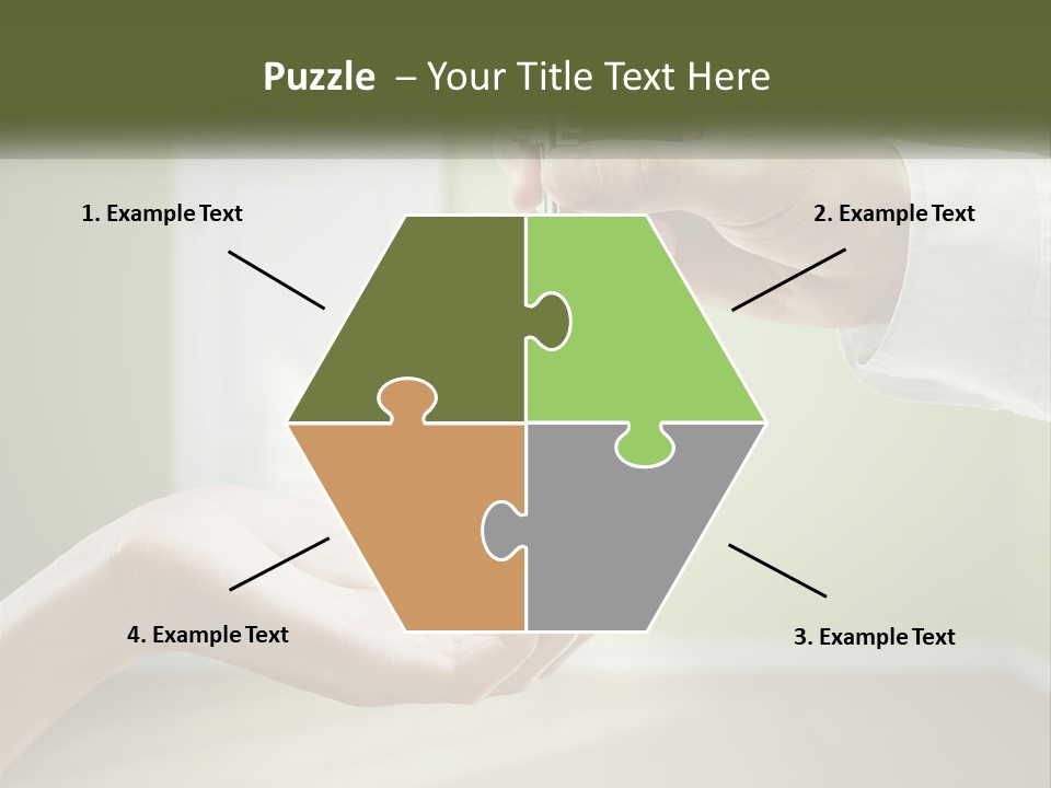 Handing Over The Keys To The Apartment PowerPoint Template