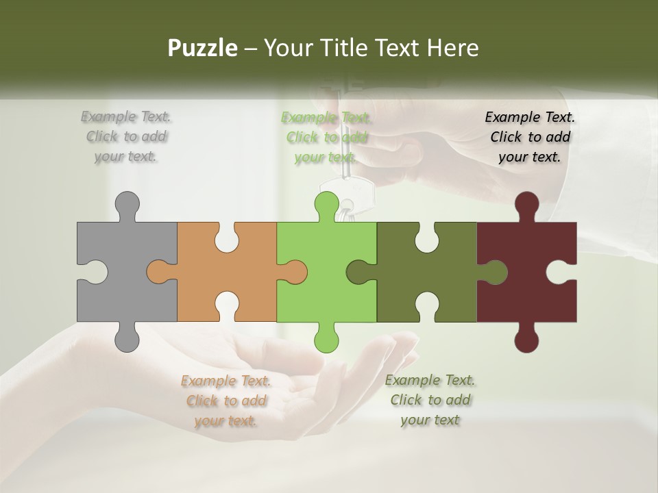 Handing Over The Keys To The Apartment PowerPoint Template