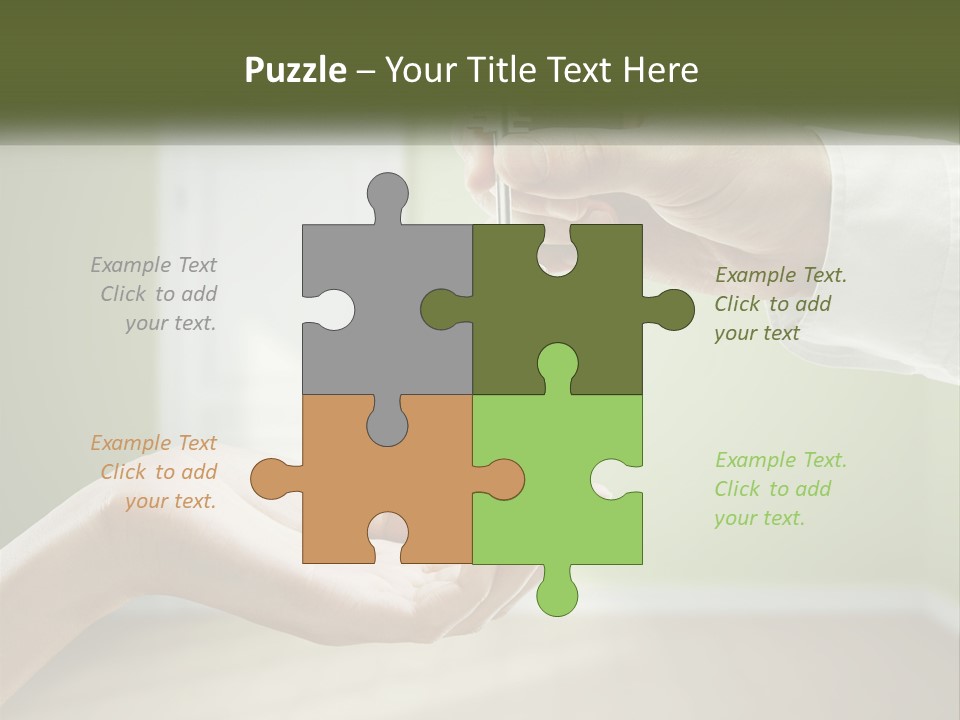 Handing Over The Keys To The Apartment PowerPoint Template