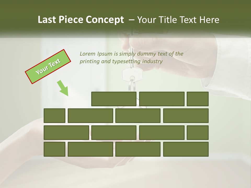 Handing Over The Keys To The Apartment PowerPoint Template