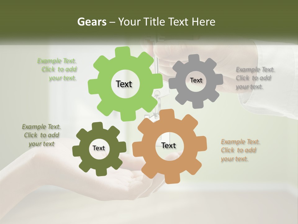 Handing Over The Keys To The Apartment PowerPoint Template