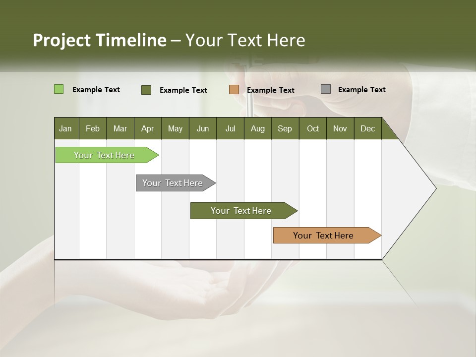 Handing Over The Keys To The Apartment PowerPoint Template