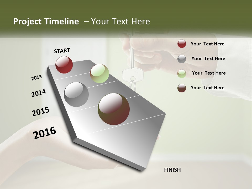 Handing Over The Keys To The Apartment PowerPoint Template