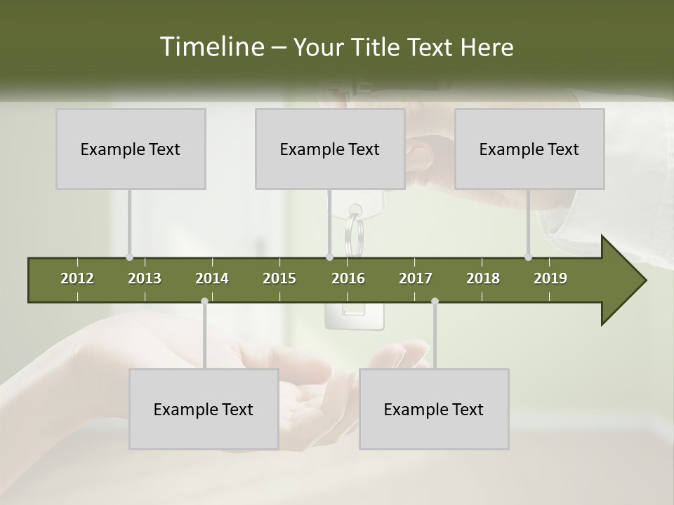 Handing Over The Keys To The Apartment PowerPoint Template