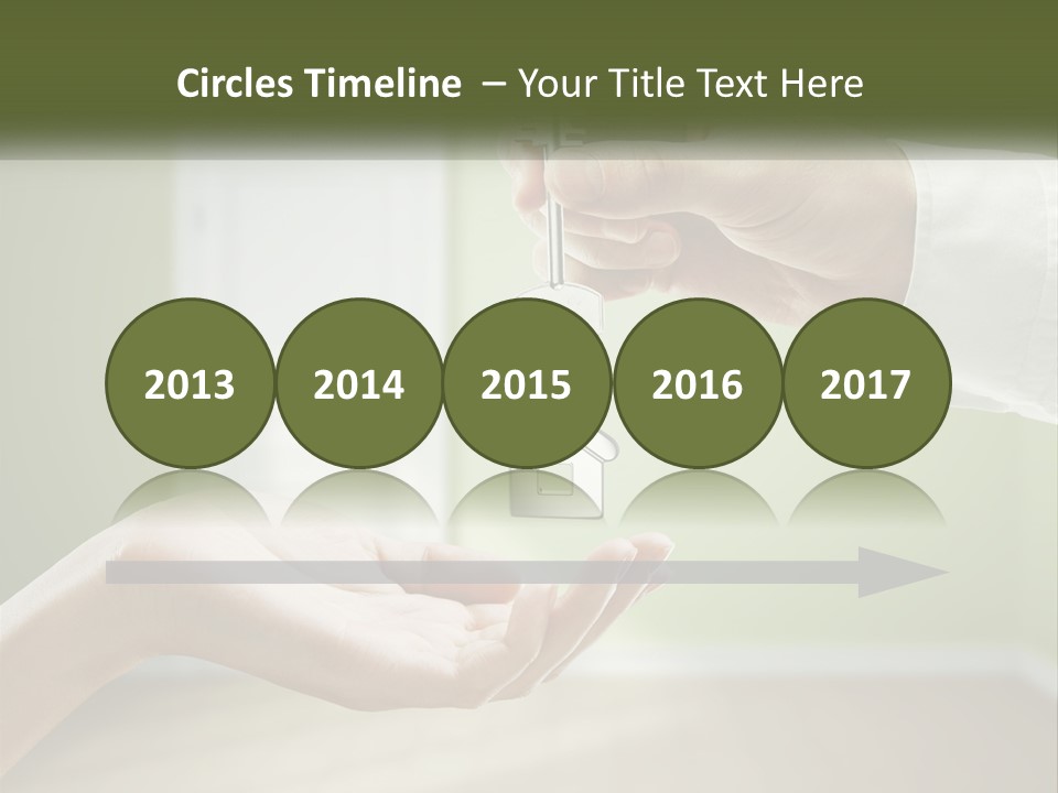 Handing Over The Keys To The Apartment PowerPoint Template