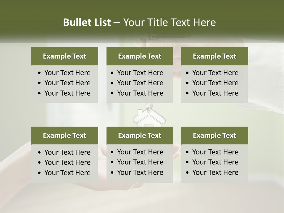 Handing Over The Keys To The Apartment PowerPoint Template