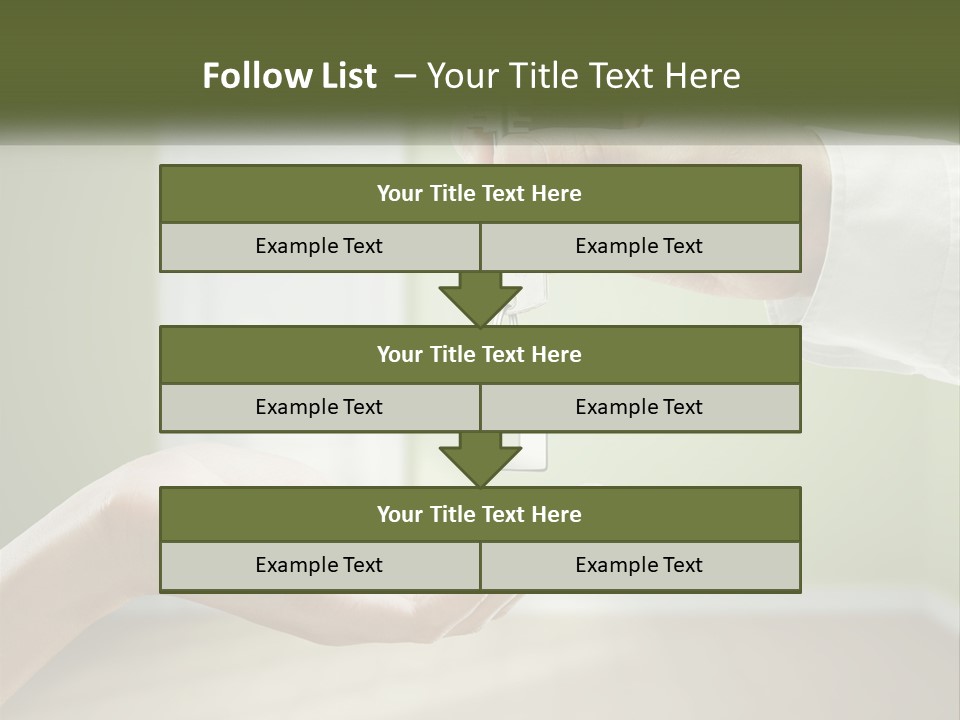 Handing Over The Keys To The Apartment PowerPoint Template