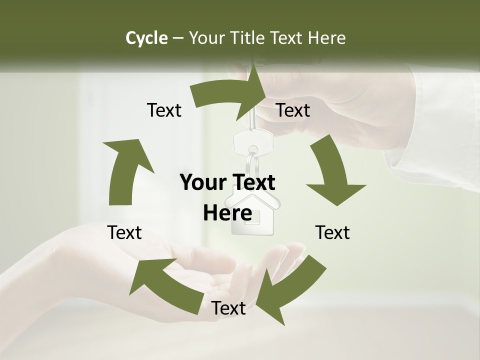 Handing Over The Keys To The Apartment PowerPoint Template