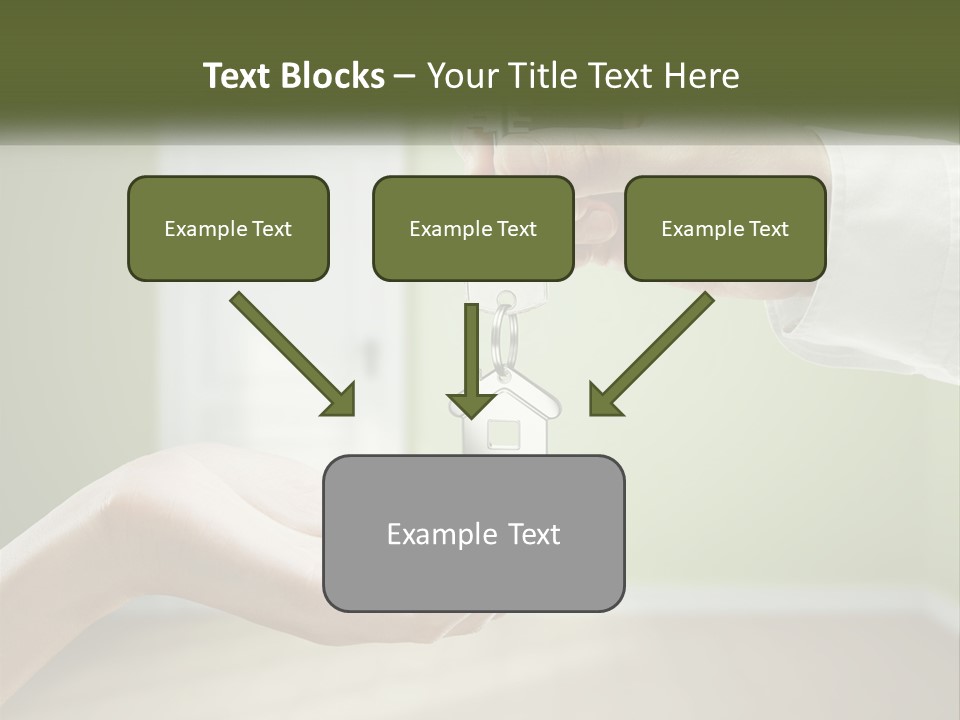 Handing Over The Keys To The Apartment PowerPoint Template