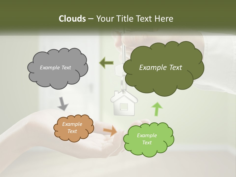 Handing Over The Keys To The Apartment PowerPoint Template