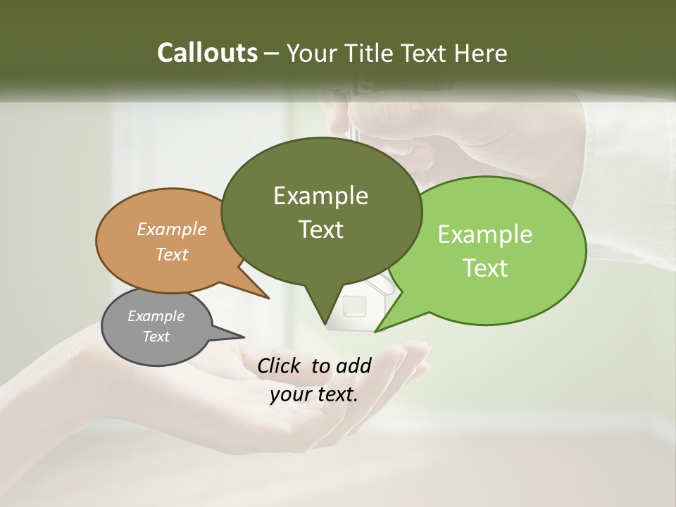 Handing Over The Keys To The Apartment PowerPoint Template