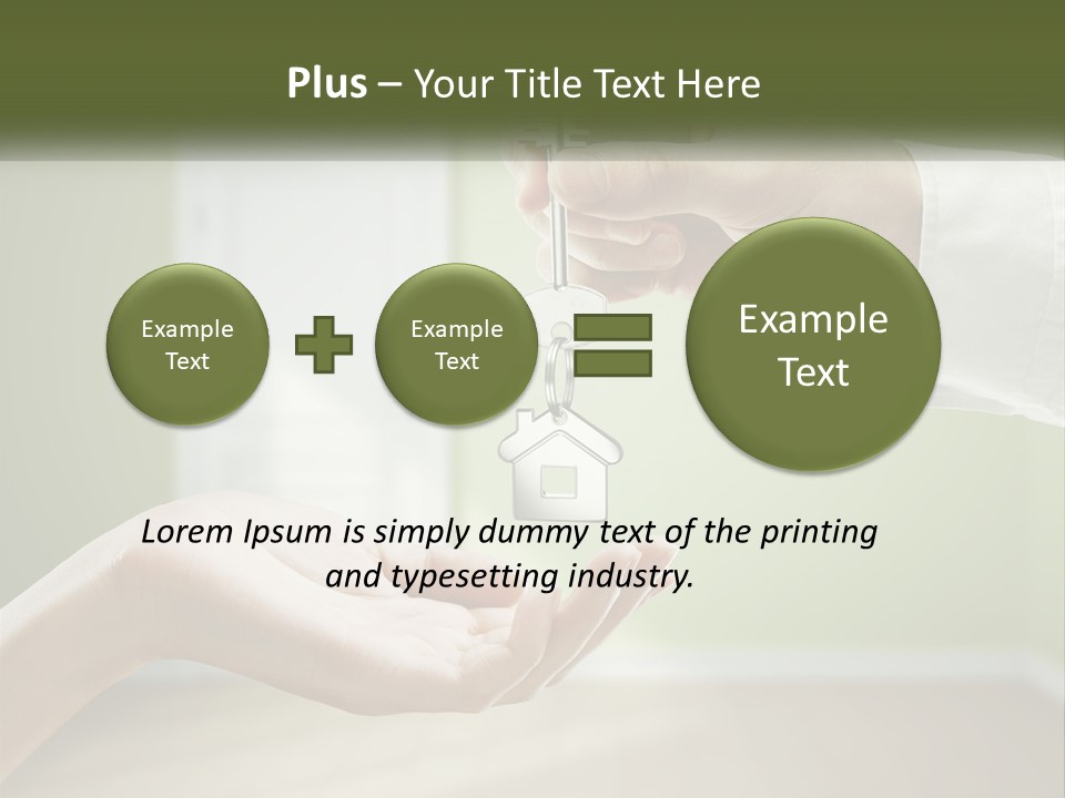 Handing Over The Keys To The Apartment PowerPoint Template